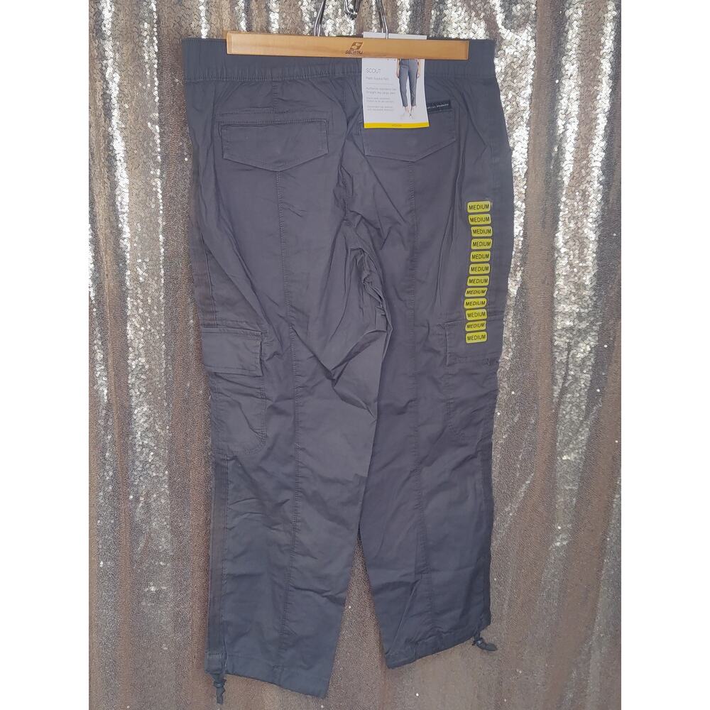 Social Standard By Sanctuary Washed Black Dark Gray Poplin Cargo Pants NWT M - Picture 2 of 10